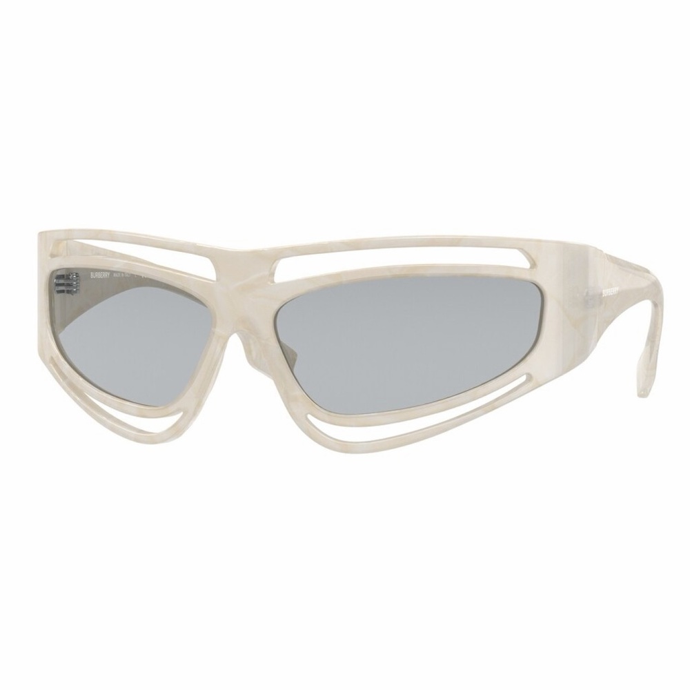 New! Burberry Stylish Light Grey Sunglasses, BE4342 388687, Authentic